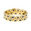 Chaumet Tsouka bracelet in yellow gold and sapphires - 00pp thumbnail