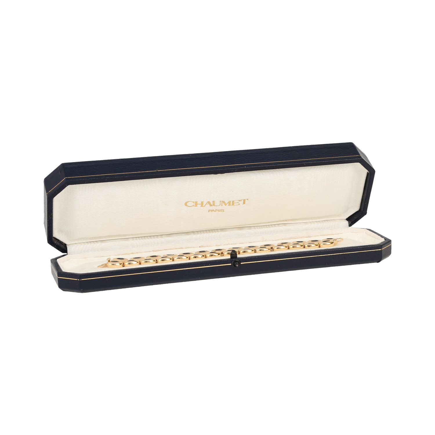 Bracciale Chaumet Tsouka in oro giallo e zaffiri