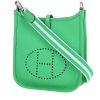 Bolso bandolera Hermès  Mini Evelyne en cuero taurillon clémence Vert Menthe - 00pp thumbnail