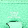 Borsa a tracolla Hermès  Mini Evelyne in pelle taurillon clemence Vert Menthe - Detail D2 thumbnail