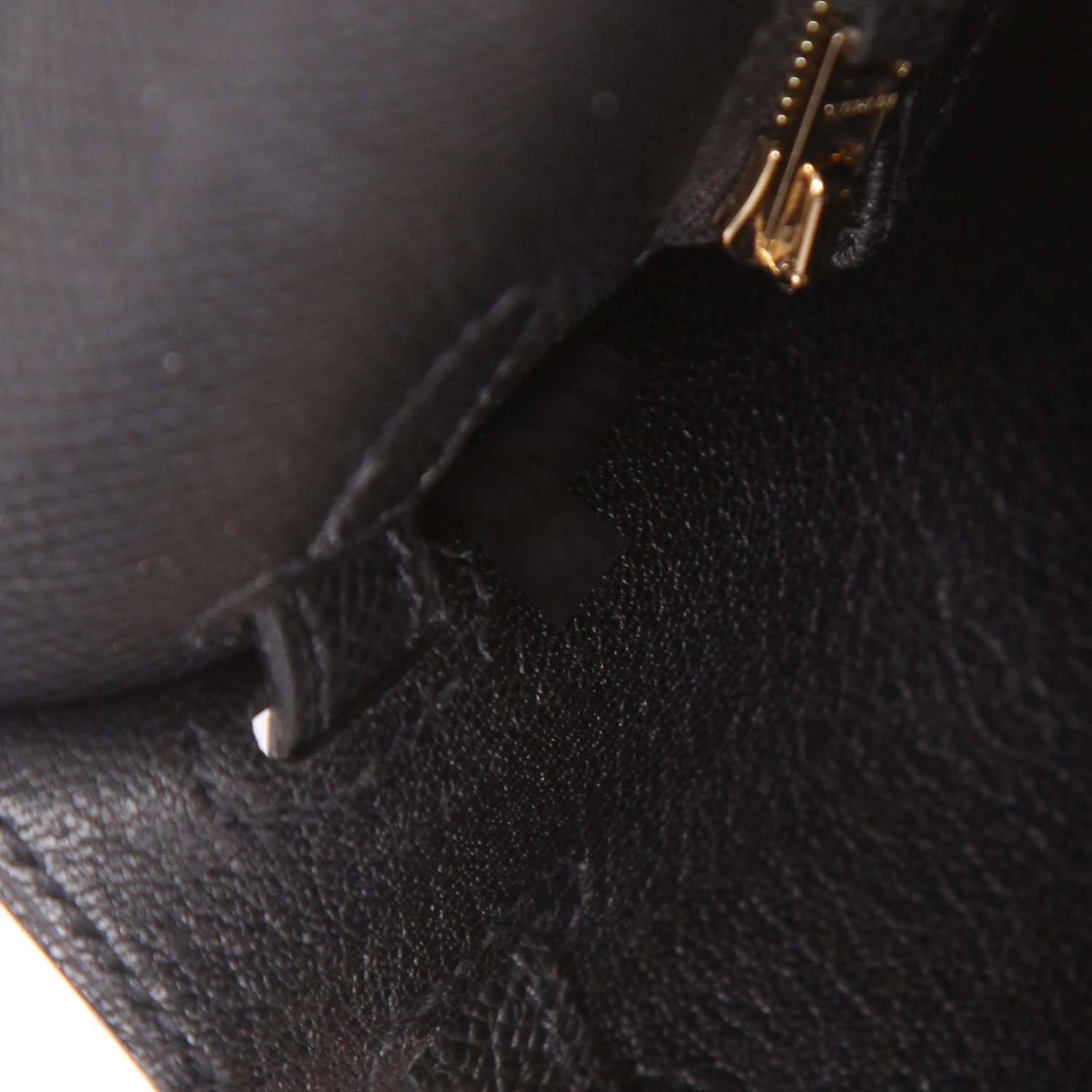 Hermès  Kelly 25 cm handbag  in black epsom leather - Detail D4