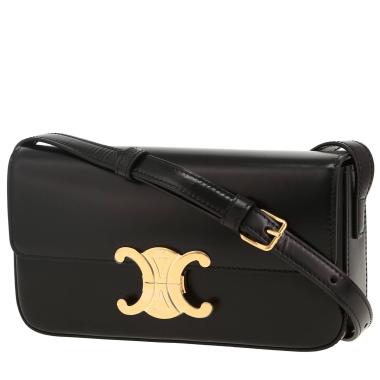 Sac à main Celine  Claude en cuir noir