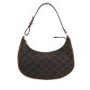 Celine  Ava medium model  handbag  "Triomphe" canvas  and brown leather - 360 thumbnail