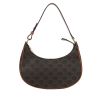 Celine  Ava medium model  handbag  "Triomphe" canvas  and brown leather - 360 thumbnail