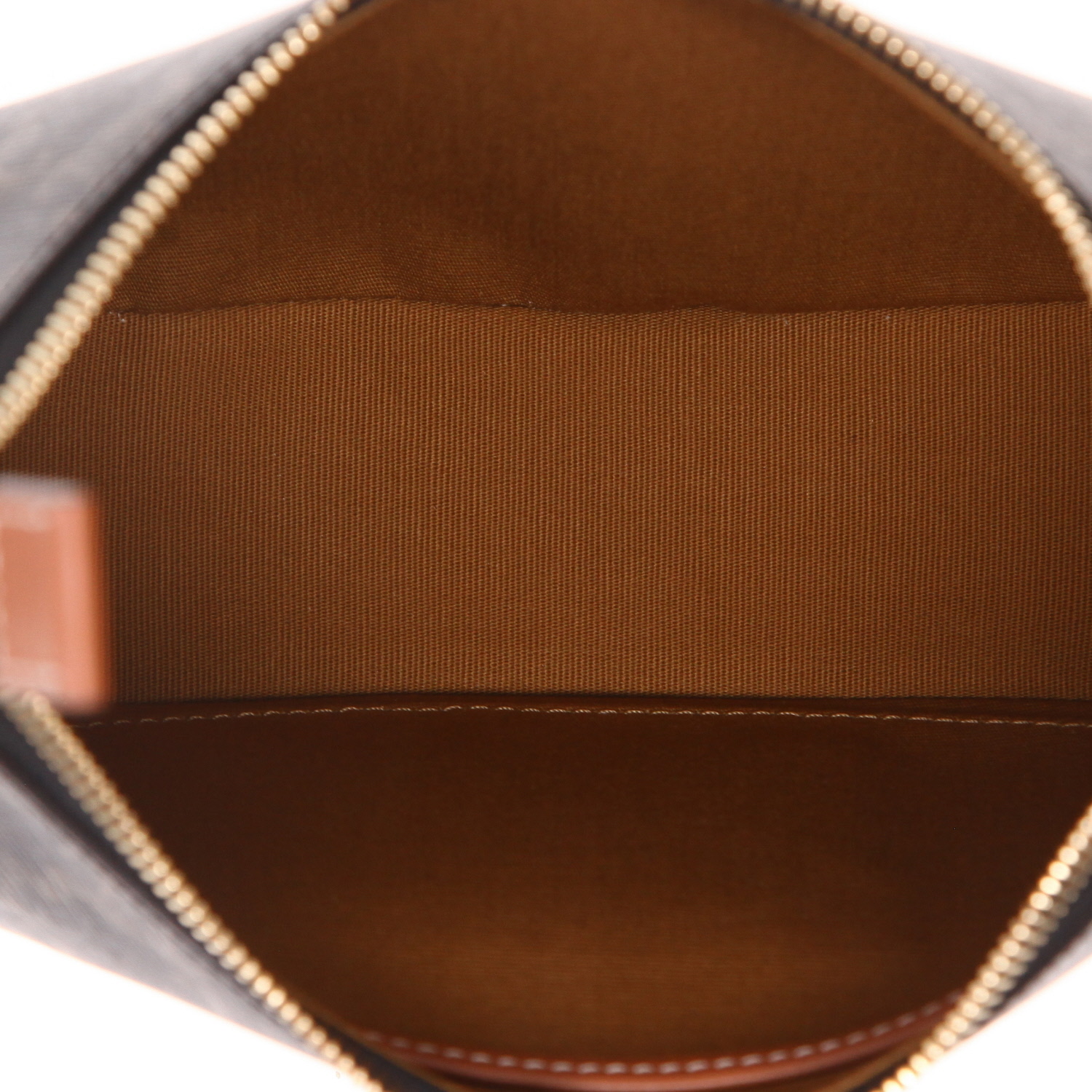Sac à main Celine  Ava en toile Triomphe marron et cuir marron - Detail D3