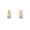 Paire de boucles d'oreilles Cartier Agrafe en or jaune et diamants - 00pp thumbnail