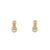 Paire de boucles d'oreilles Cartier Agrafe en or jaune et diamants - 360 thumbnail