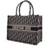 Dior  Book Tote medium model  shopping bag  in blue and beige monogram canvas Oblique - 00pp thumbnail