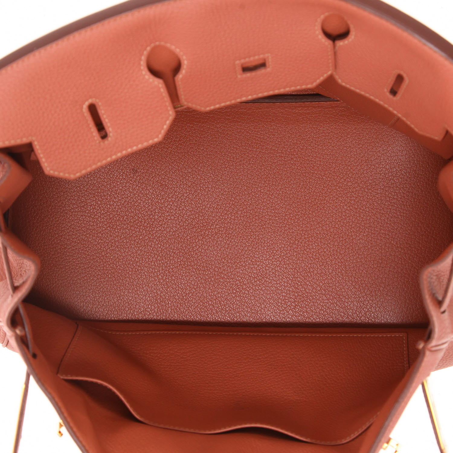 Borsa Hermès  Birkin 35 cm in pelle togo rosa Thé - Detail D3