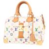 Louis Vuitton  Speedy 30 handbag  in white and multicolor monogram canvas  and natural leather - 00pp thumbnail