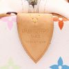 Louis Vuitton  Speedy 30 handbag  in white and multicolor monogram canvas  and natural leather - Detail D2 thumbnail
