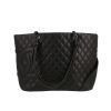 Chanel  Cambon handbag  in black quilted leather - 360 thumbnail