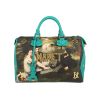 Bolso de mano Louis Vuitton  Speedy 30 en lona revestida multicolor y cuero verde - 360 thumbnail