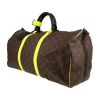 Borsa da viaggio Louis Vuitton  Keepall 50 in tela monogram marrone e pelle bicolore - Detail D2 thumbnail