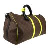 Borsa da viaggio Louis Vuitton  Keepall 50 in tela monogram marrone e pelle bicolore - Detail D3 thumbnail