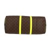 Borsa da viaggio Louis Vuitton  Keepall 50 in tela monogram marrone e pelle bicolore - Detail D5 thumbnail