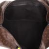 Borsa da viaggio Louis Vuitton  Keepall 50 in tela monogram marrone e pelle bicolore - Detail D7 thumbnail