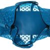 Bolsa de viaje Louis Vuitton   en lona azul y cuero azul - Detail D3 thumbnail