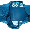 EAG9310 Sac de voyage Louis Vuitton   en toile bleue et cuir bleu - Detail D3 thumbnail