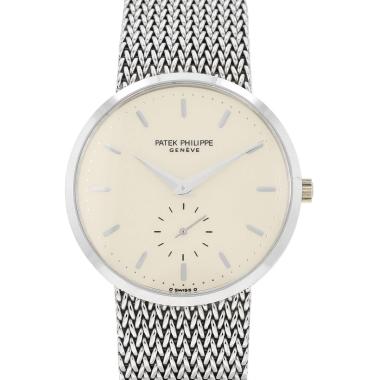 Montre Patek Philippe Calatrava en or blanc Ref: Patek Philippe - 3893  Vers 1988