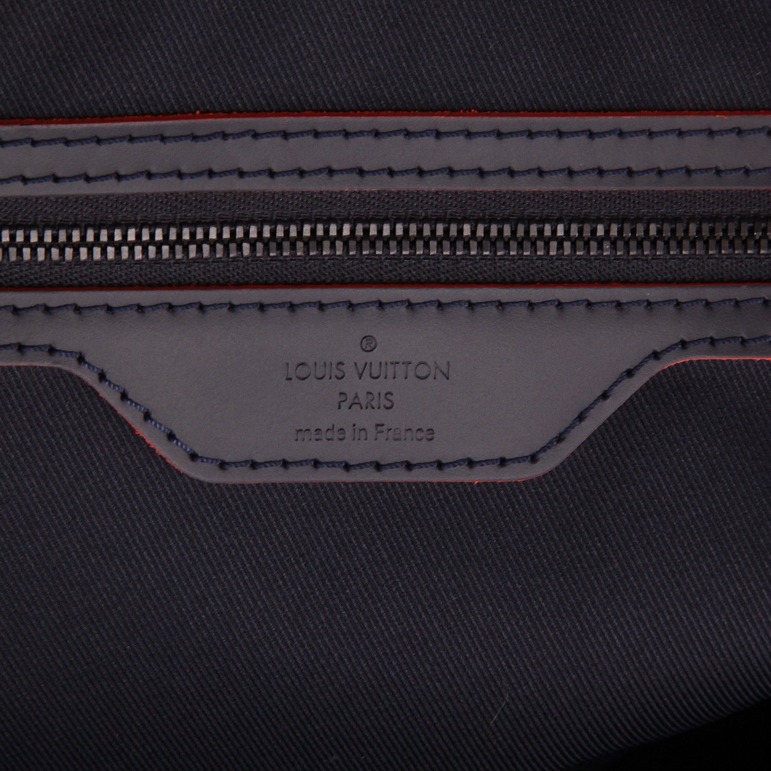 Bolsa de viaje Louis Vuitton   en lona Monogram azul blanca y rosa y cuero azul - Detail D6