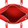 Lady Dior large model  handbag  in red leather cannage - Detail D3 thumbnail