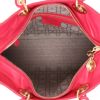 Dior  Lady Dior large model  handbag  in pink leather cannage - Detail D3 thumbnail