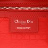 Dior  Lady Dior large model  handbag  in red leather cannage - Detail D2 thumbnail