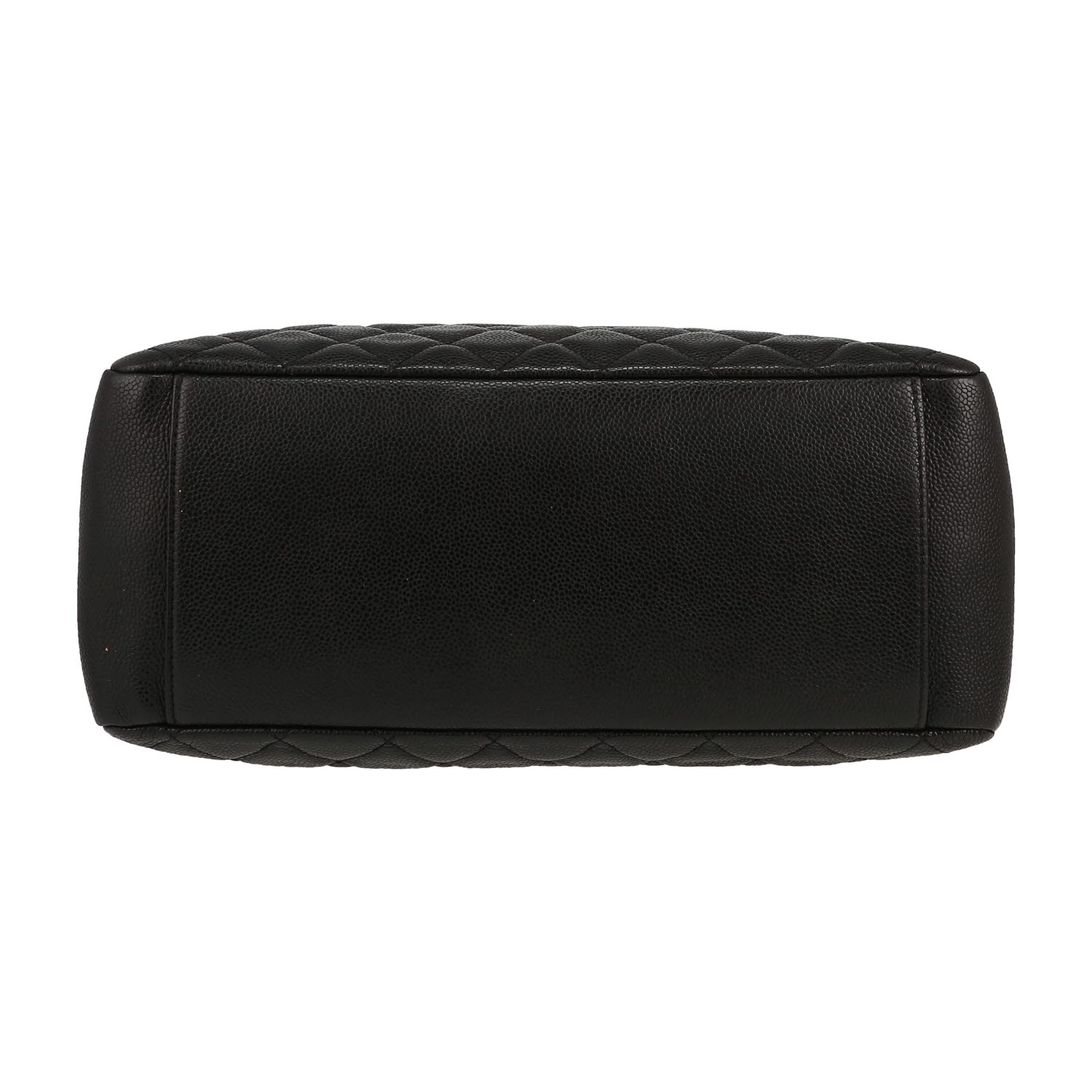 Chanel  Shopping GST handbag  in black quilted grained leather - Detail D1