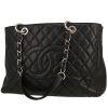 Bolso de mano Chanel  Shopping GST en cuero granulado acolchado negro - 00pp thumbnail