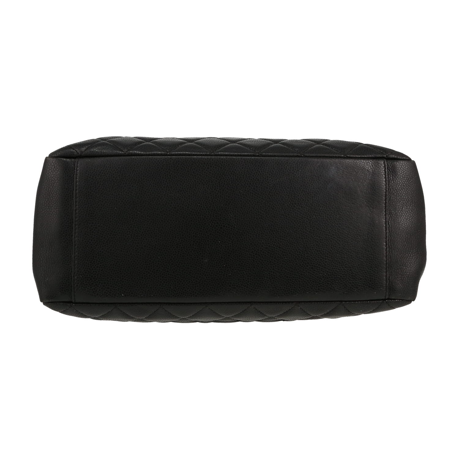 Borsa Chanel  Shopping GST in pelle martellata e trapuntata nera - Detail D1