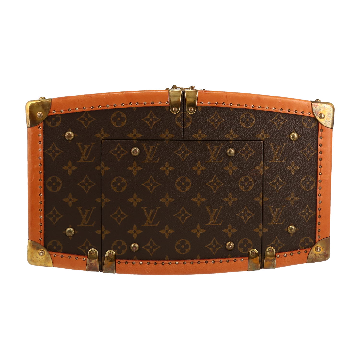 Louis Vuitton  Edition Limitée Sharon Stone vanity case  monogram canvas  and natural leather - Detail D1