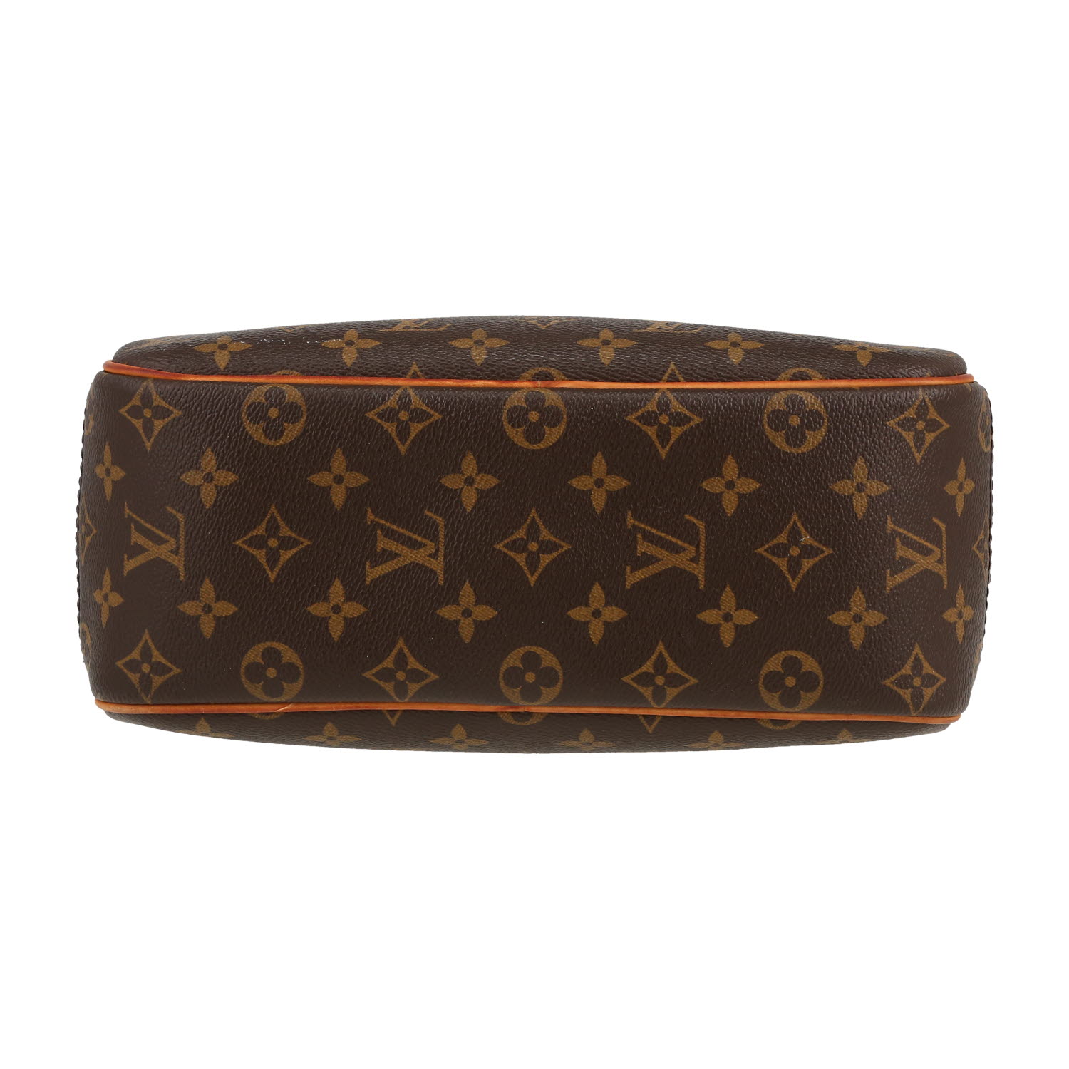 Louis Vuitton  Trouville handbag  in brown monogram canvas  and natural leather - Detail D1