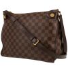 Louis Vuitton  Duomo shoulder bag  in ebene damier canvas  and brown leather - 00pp thumbnail