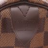 Louis Vuitton  Speedy 30 handbag  in ebene damier canvas  and brown leather - Detail D2 thumbnail