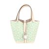 Bolso de mano Hermès  Picotin Micro Lucky Daisy en cuero swift Nata y verde - 360 thumbnail