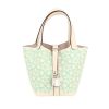 Hermès  Picotin Micro Lucky Daisy handbag  in Nata and green Swift leather - 360 thumbnail