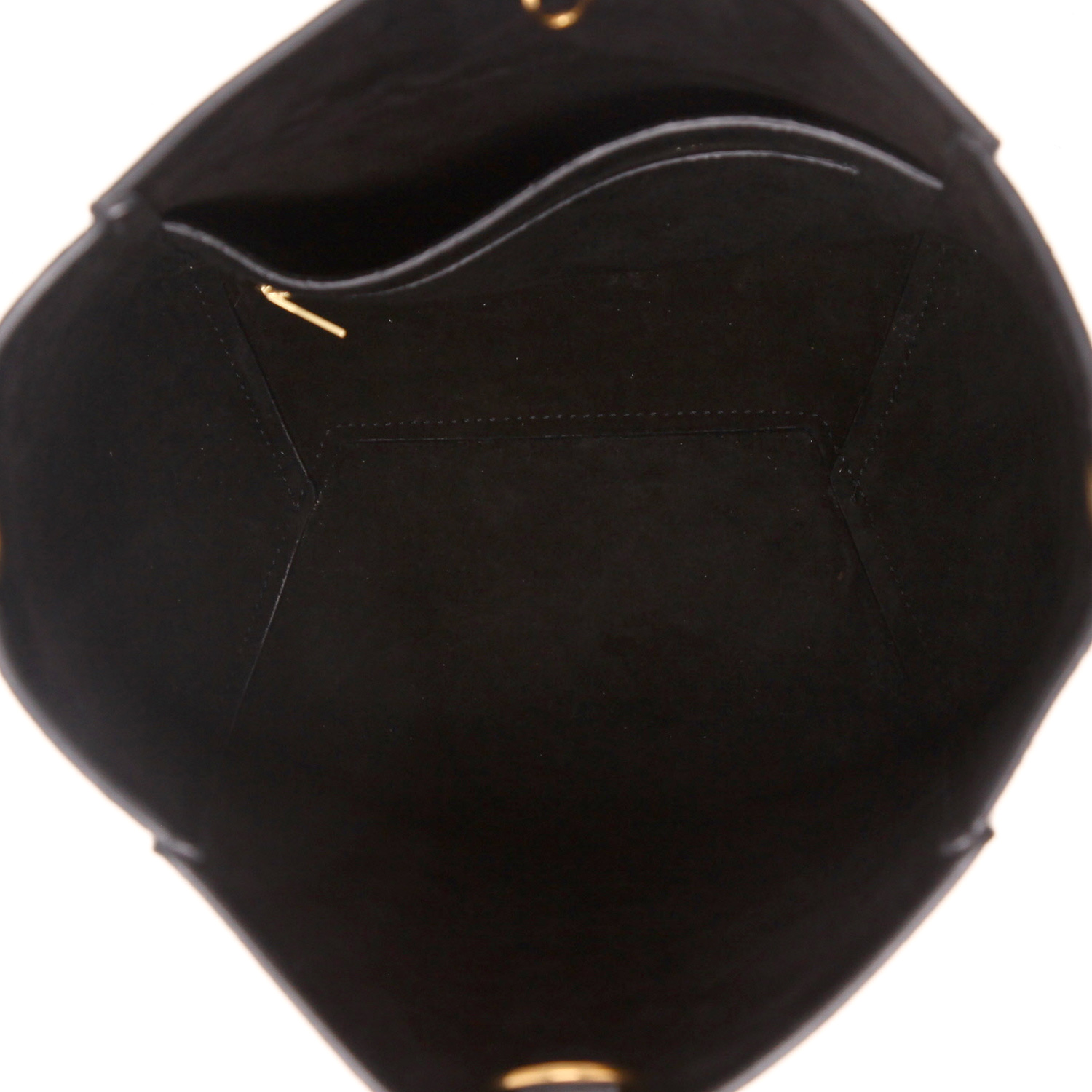 Bolso Cabás Celine  Sac Sangle en cuero negro - Detail D3