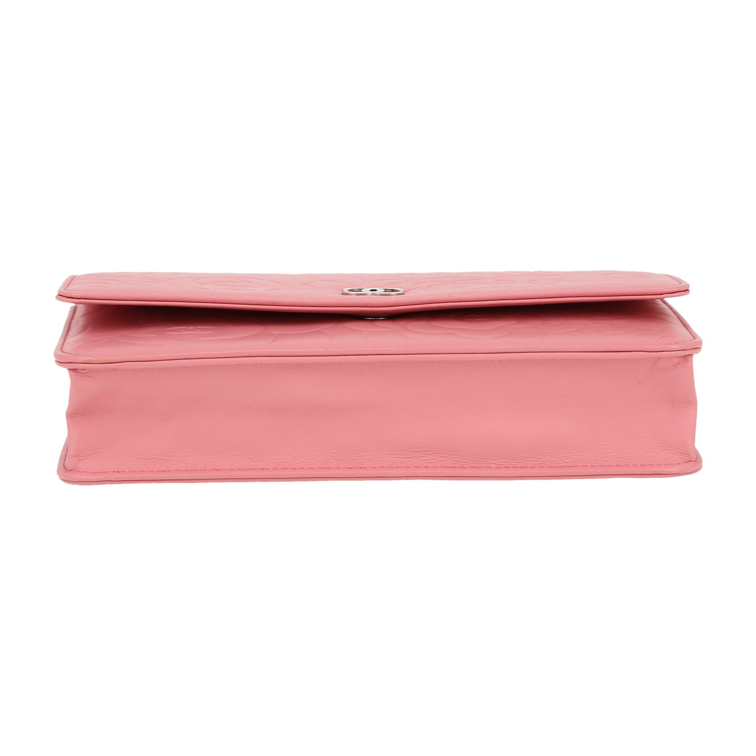 Bolso bandolera Chanel  Wallet on Chain en cuero acolchado rosa - Detail D1