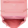 Chanel  Wallet on Chain shoulder bag  in pink quilted leather - Detail D3 thumbnail