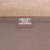 Hermès  Jige pouch  in grey epsom leather - Detail D2 thumbnail