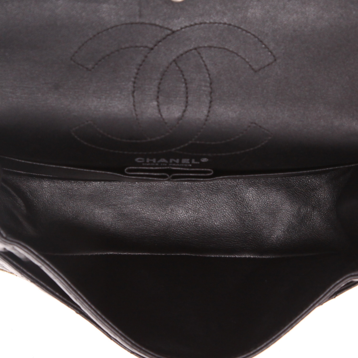 Borsa Chanel 2.55 in pelle trapuntata nera - Detail D3