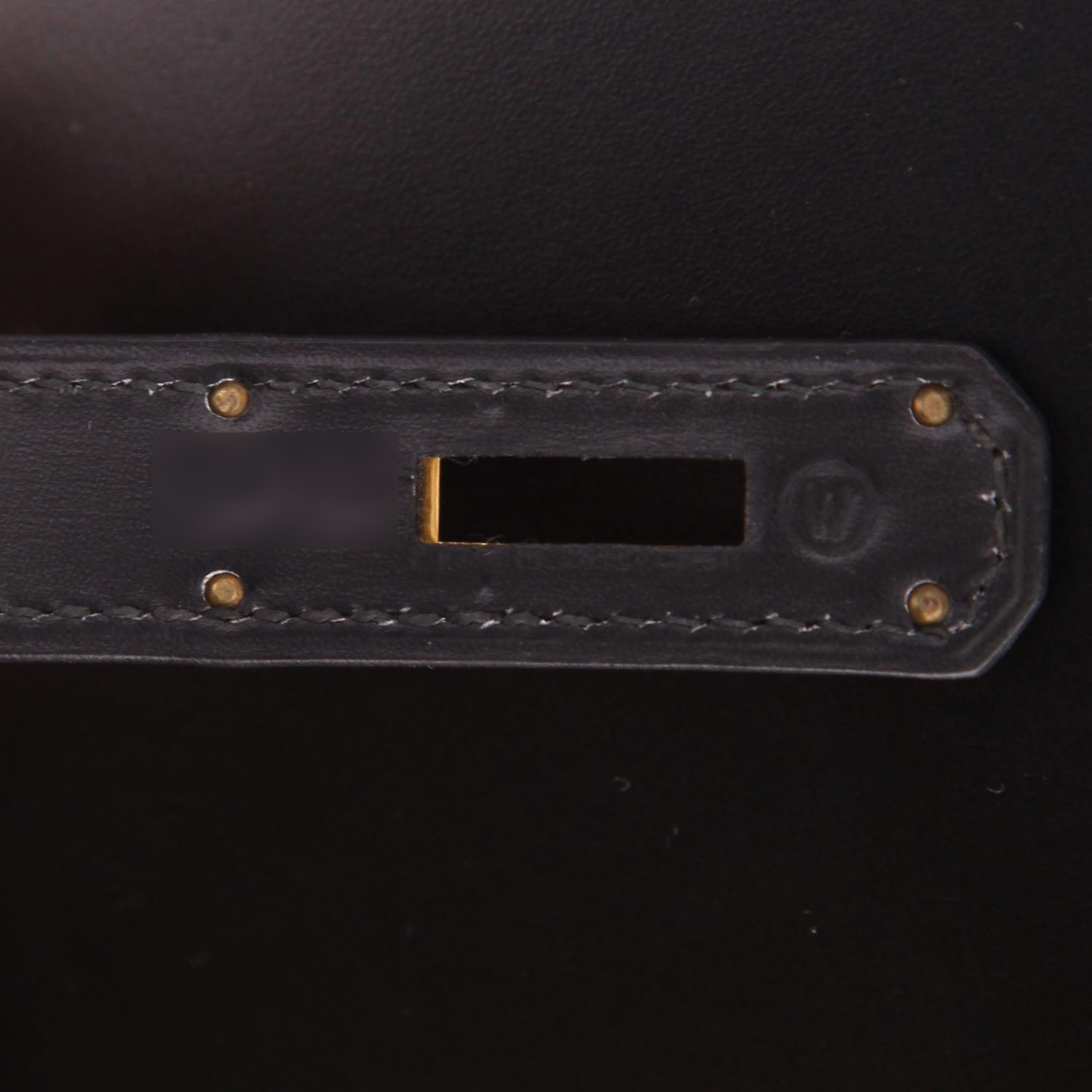 Sac à main Hermès  Kelly 28 cm en cuir box noir - Detail D4