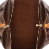 Borsa da viaggio Louis Vuitton  Keepall 55 in tela monogram marrone e pelle naturale - Detail D7 thumbnail