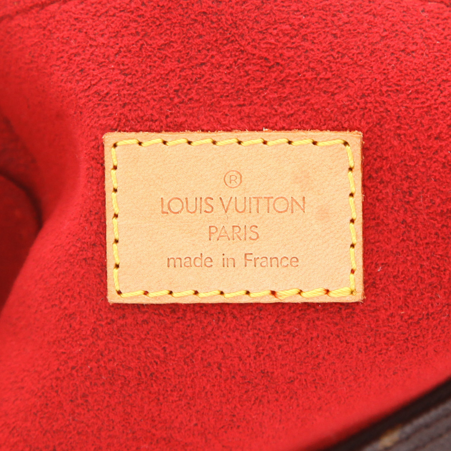 Louis Vuitton  Croissant handbag  monogram canvas  and natural leather - Detail D2