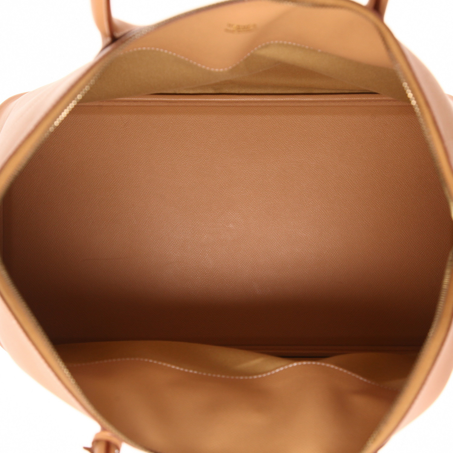 Bolso de fin de semana Hermès  Bolide 45 cm en cuero Courchevel natural - Detail D3