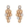 Paire de boucles d'oreilles Pomellato Arabesques en or rose et diamants - 00pp thumbnail