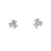 Pendientes Van Cleef & Arpels Frivole modelo pequeño de oro blanco y diamantes - 360 thumbnail