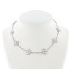 Van Cleef & Arpels Vintage Alhambra necklace in white gold and diamonds - 360 thumbnail