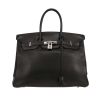 Bolso de mano Hermès  Birkin 35 cm en cuero Evergrain negro - 360 thumbnail